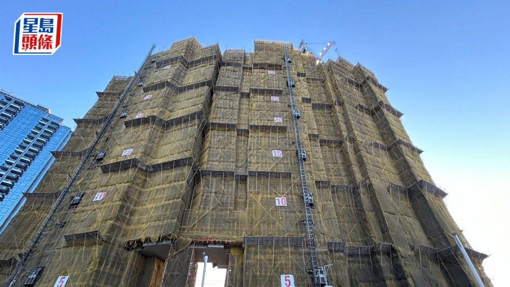 啟德地盤男工疑被平台板夾斃 日內第二宗致命工業意外。曾志恆攝