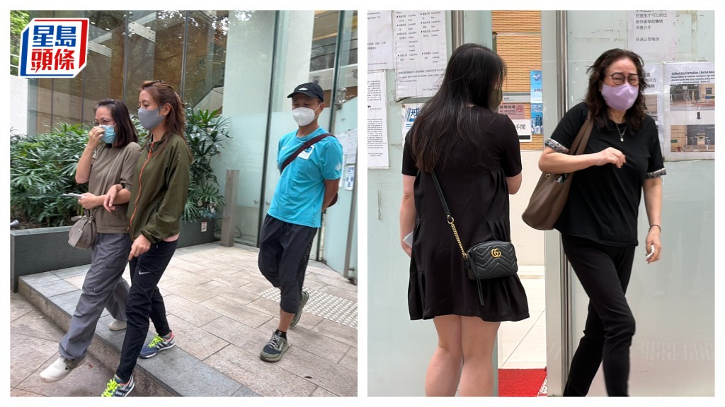 兩死者的親屬到殮房認屍。梁國峰攝