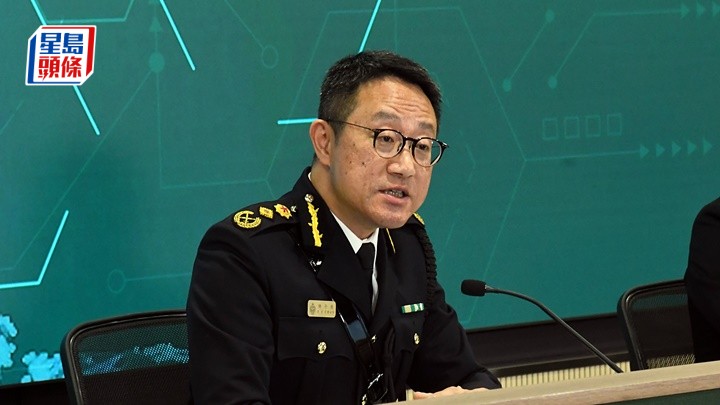 海關關長陳子達總結海關去年工作。