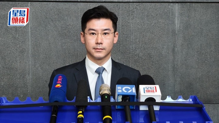 新界南总区反三合会行动组高级督察林高进。黄文威摄