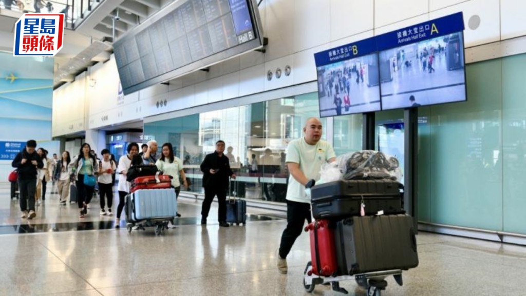 香港國際機場7月旅客量上升9.7%。資料圖片