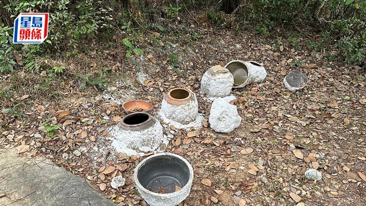 水尾村後山金塔遭破壞。