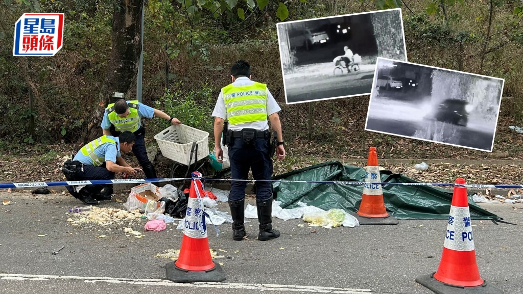 死者屍身案發翌日朝被發現卡於水渠內，警方翻查天眼先後發現踩單車的死者和一輛私家車經過現場。