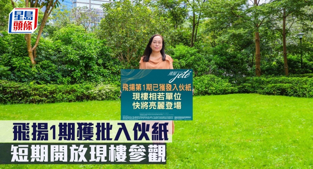 飛揚1期獲批入伙紙,短期開放現樓參觀。