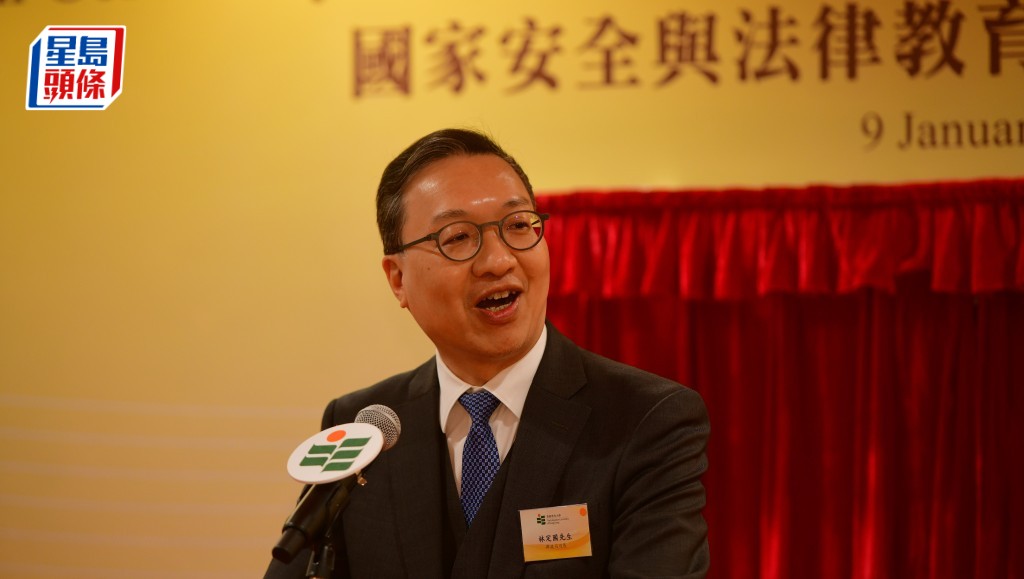 律政司司长林定国指，要做好国家安全教育和推广法治的工作。欧乐年摄