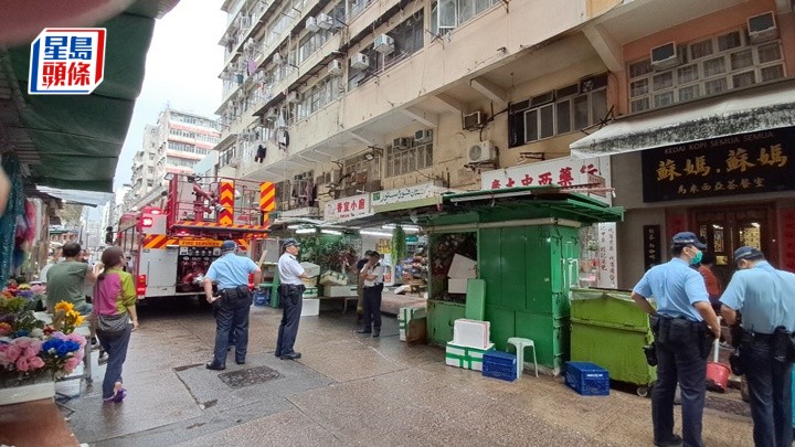 消防及警員到場了解。林思明攝