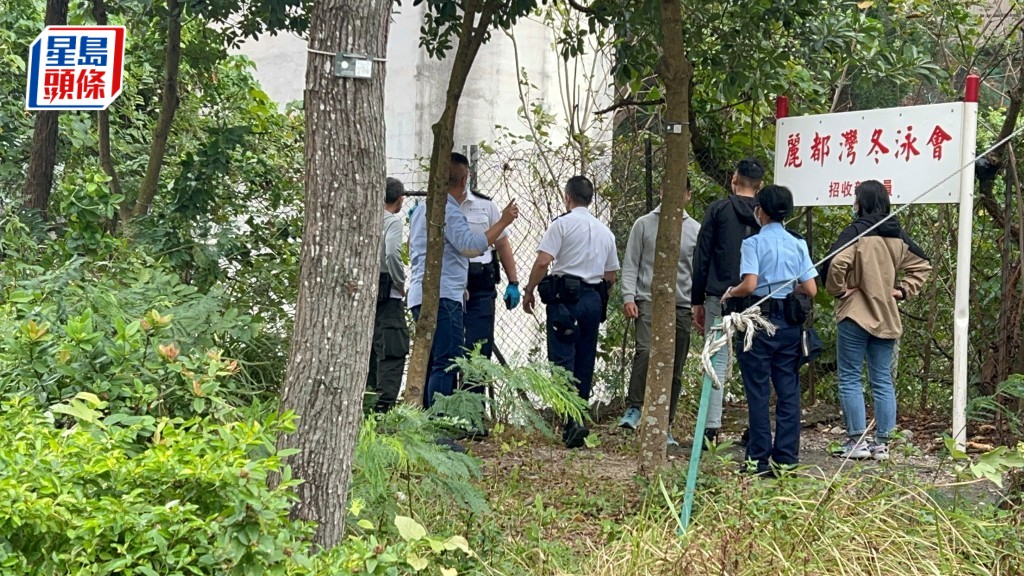 警員到場調查。楊偉亨攝