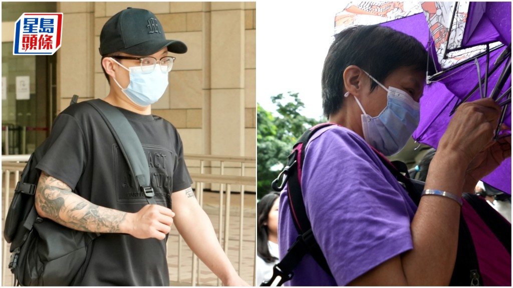 死者妻子及幼子到庭聽取裁決。劉駿軒攝