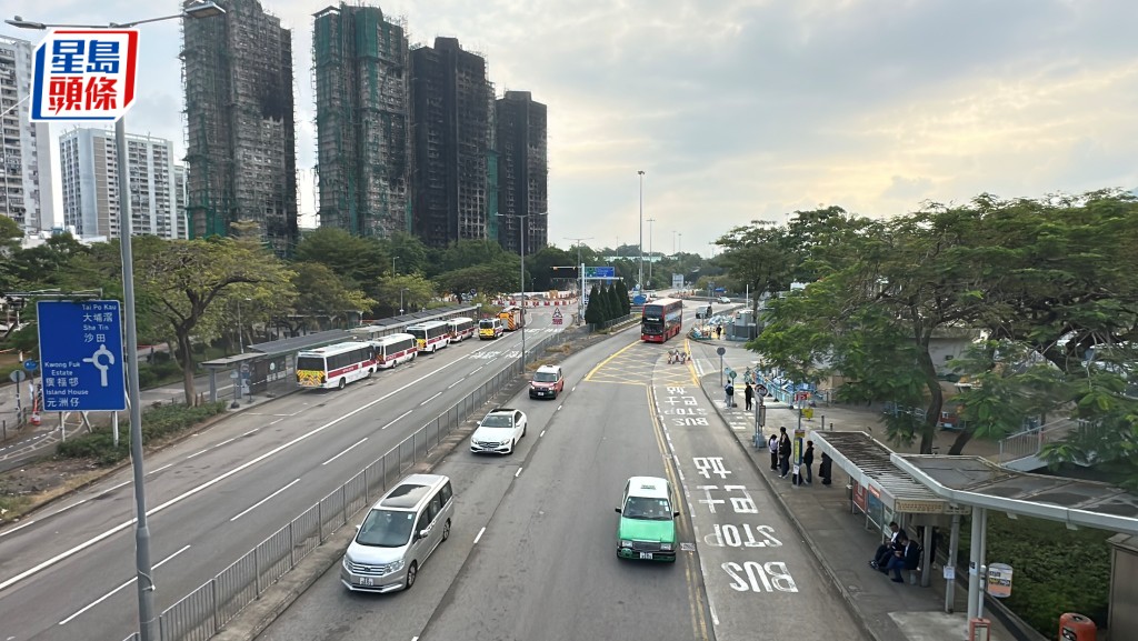 大埔公路元洲仔段向廣福道方向已經解封。劉漢權攝