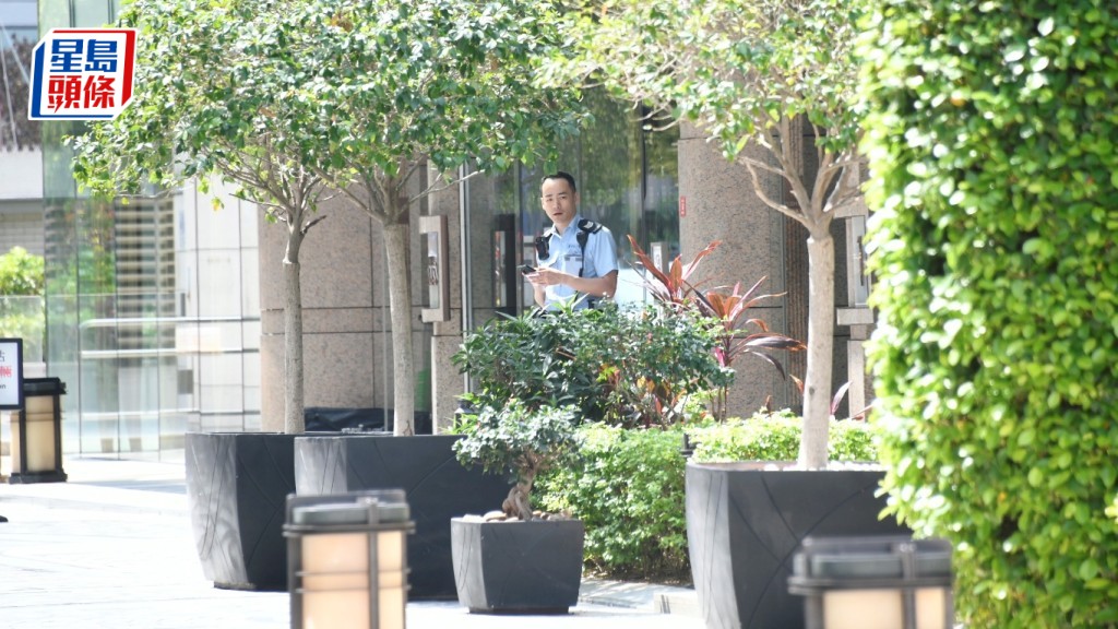 警員到場調查。楊偉亨攝