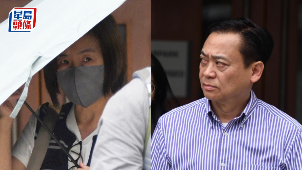 江祥發（右）及張若蘭（左）同被控詐騙及洗黑錢3罪。何君健攝