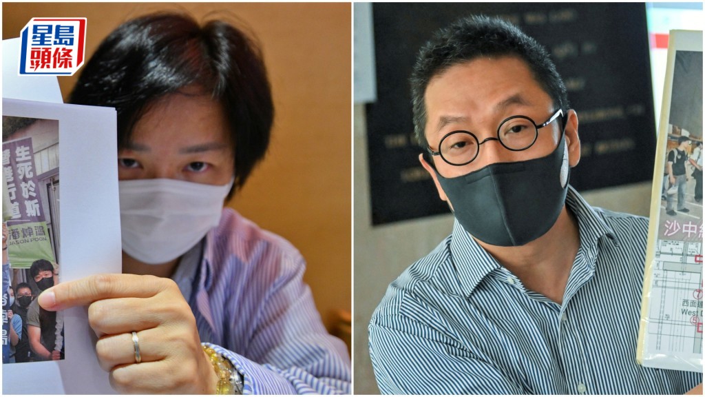 原告潘麒智（左）入稟控告前老闆潘焯鴻惡意誹謗，索償500萬兼要求道歉等。資料圖片