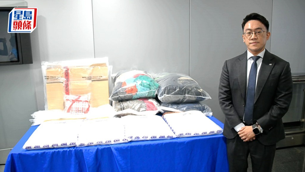 警方搗破販運約32公斤思疑氯胺酮案件，毒品市值超過1,200萬港元。楊偉亨攝