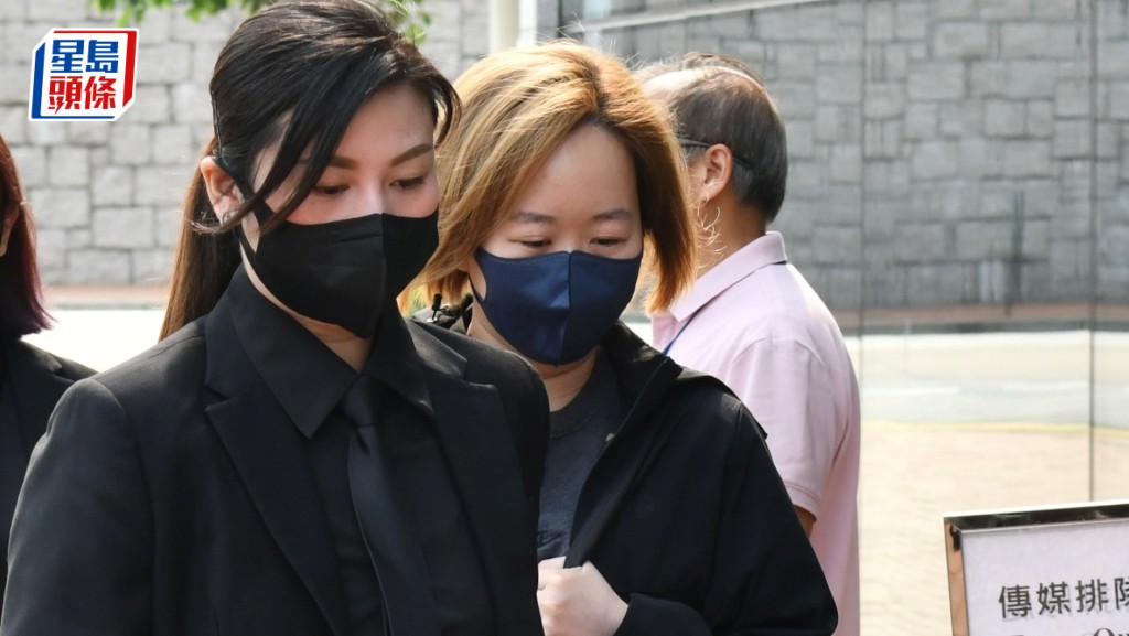 置邦興業有限公司文員駱倩盈(右)作供指大維修以授權票投票情況普。 