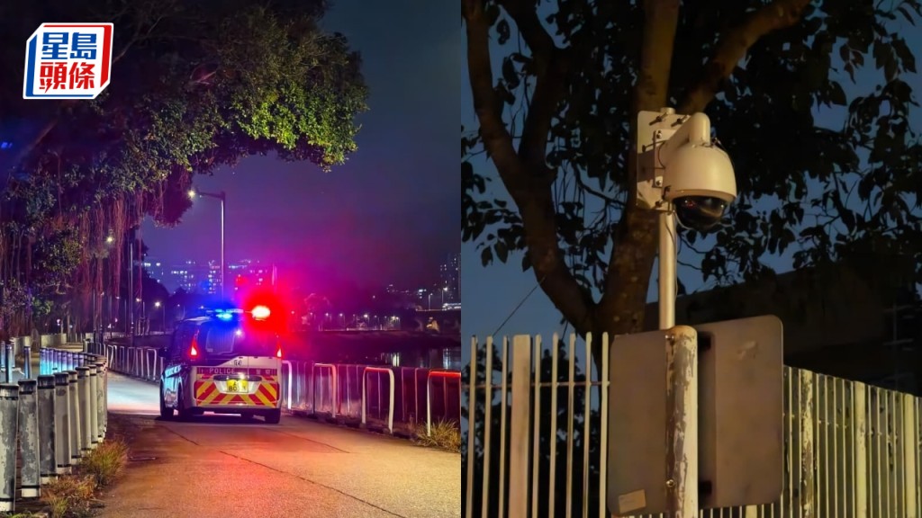 元朗狗咬死人｜警車深夜續巡邏 鄰近泵房新裝閉路電視