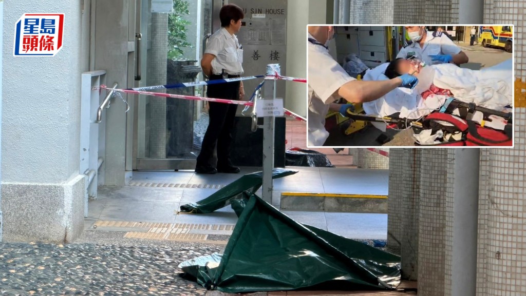 黃大仙男子墮樓當場死亡。梁國峰攝