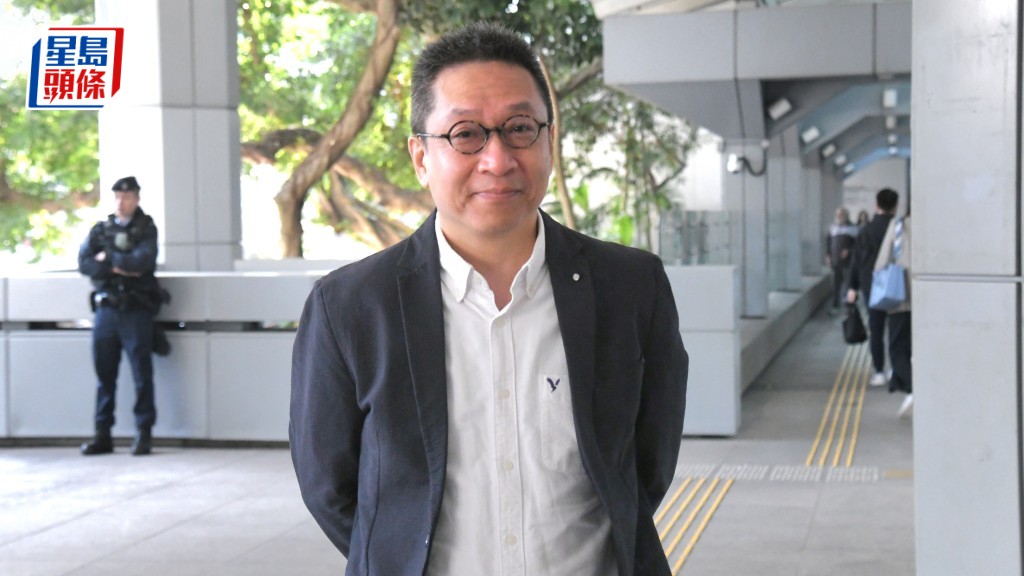 潘焯鴻今日於高院有兩宗有關藐視法庭的案件。何健勇攝