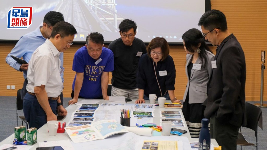 發展局「交椅洲人工島規劃及設計專責小組」 就第三個專題「推廣交椅洲人工島」舉行首個工作坊。發展局fb
