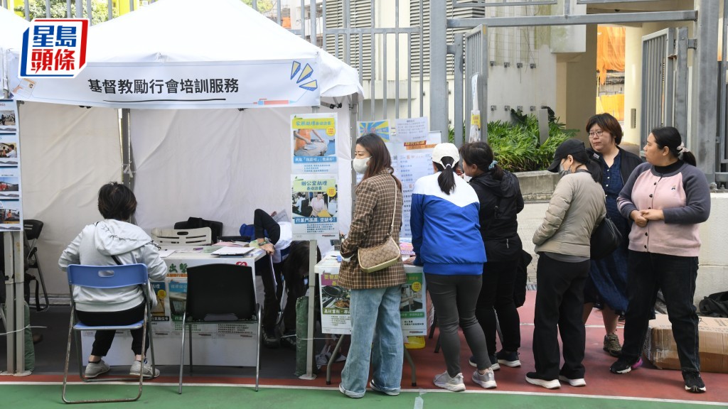 勵行會辦護理業招聘會，提供超過500職位空缺。何健勇攝