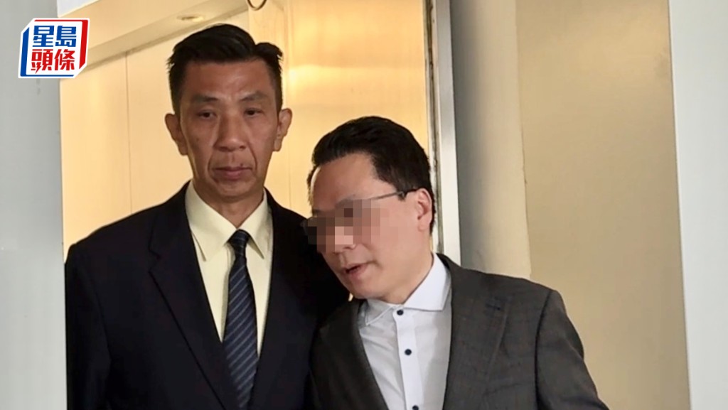 周君盛（左）上訴指，原審裁判官刁難辯方大狀，判案存在偏頗。劉曉曦攝