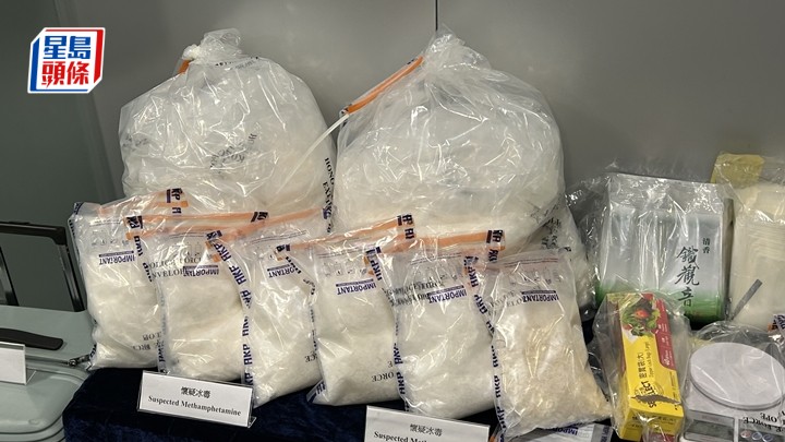 涉案的大批毒品。蔡楚輝攝