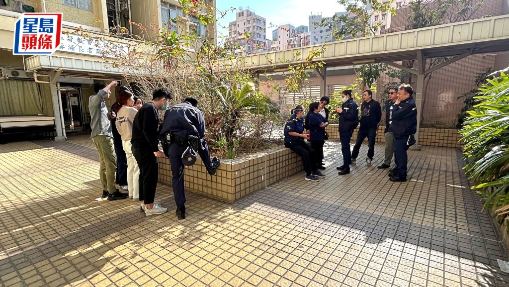 警員到場調查。蔡楚輝攝