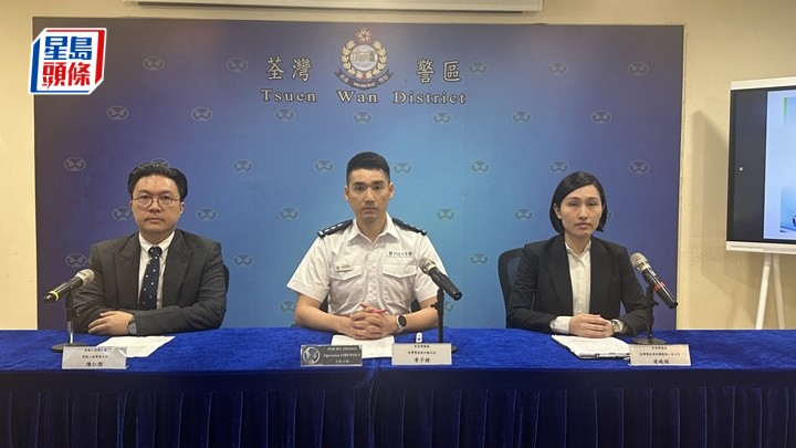 警方交代案情。劉漢權攝