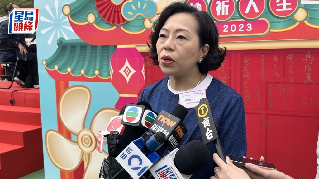 麥美娟強調法庭判決為選舉提供堅實法律基礎。郭詠欣攝
