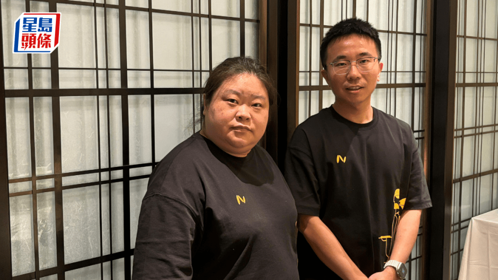 赤子城科技首席執行官李平（右）及高級副總裁呂曉楠。