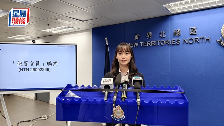 警方交代案情。黃文威攝