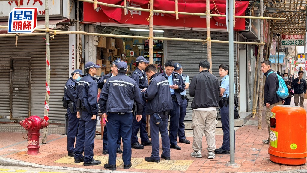 警員到場調查。梁國峰攝