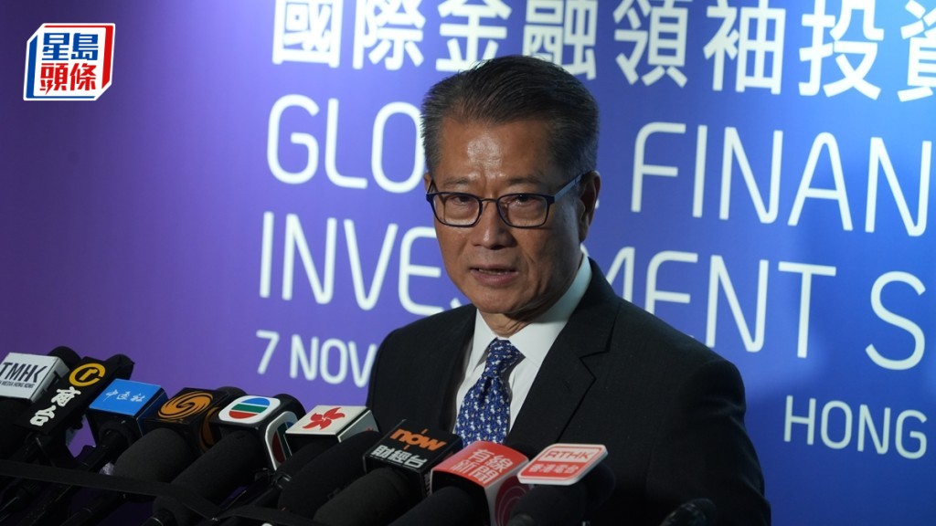 財政司司長陳茂波表示仍在安排APEC行程，未預期與美國政府官員會面。吳艷玲攝