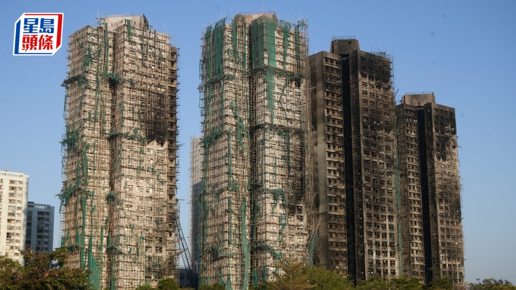 大埔宏福苑去年發生五級大火。資料圖片