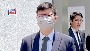 督察王昶然(戴口罩)危駕罪成保釋候懲。 資料圖片