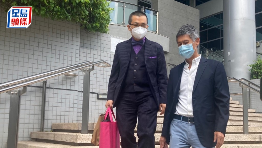 專家證人張德輝(左)指王詩雅案發時檢驗出新冠肺炎Omicron變異病毒,惟沒有病徵。陳子豪攝