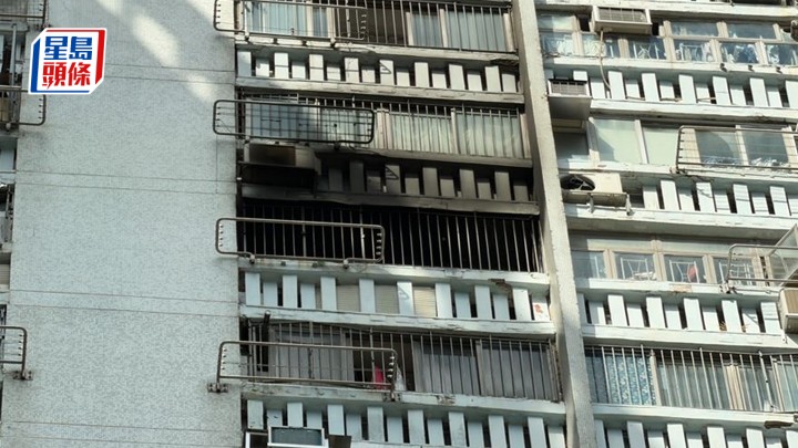 彩雲（二）邨啟輝樓一單位閉門失火。梁國峰攝