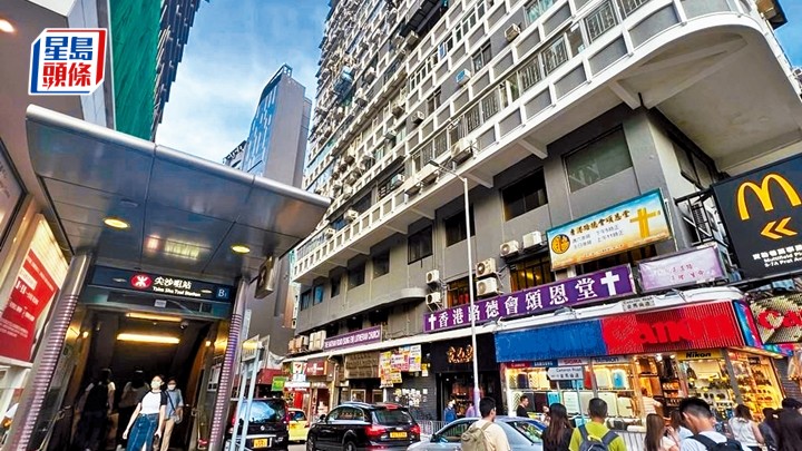 事发于弥敦道80号一宾馆。资料图片