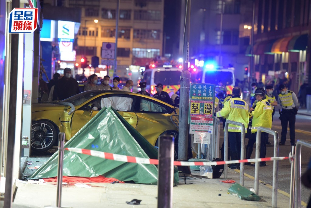 2021年除夕夜新蒲崗大有街發生致命車禍，其中一死者的遺產管理人入稟向肇事司機追討賠償。資料圖片
