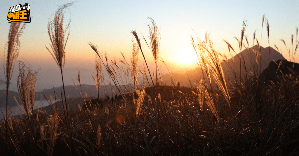 大東山的日落美景吸引了不少遊客。