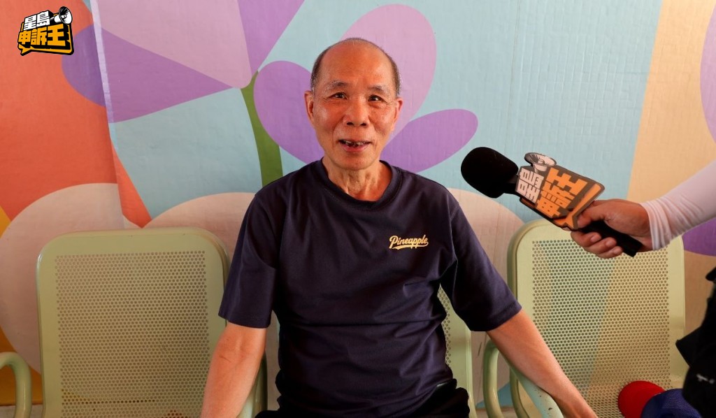街坊陳先生向記者表示,經常在邨內看到該名長髮男子。 街坊陳先生向記者表示,經常在邨內看到該名長髮男子。