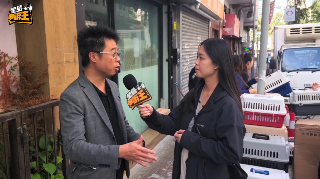 寵物店負責人何先生說,希望發揮自己力量幫助災民。 寵物店負責人何先生說,希望發揮自己力量幫助災民。