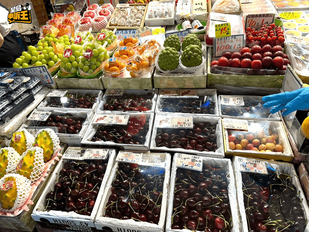 今年車厘子總體價格比去年低2至3成。 今年車厘子總體價格比去年低2至3成。