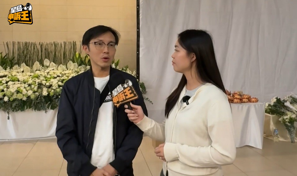 悼念活動發起人Brian感謝各界的參與。 悼念活動發起人Brian感謝各界的參與。