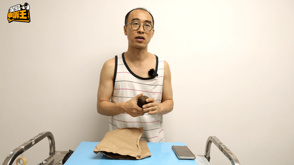 資深水果商林記指,現時八成港售的牛油果屬「哈斯」品種。 資深水果商林記指,現時八成港售的牛油果屬「哈斯」品種。