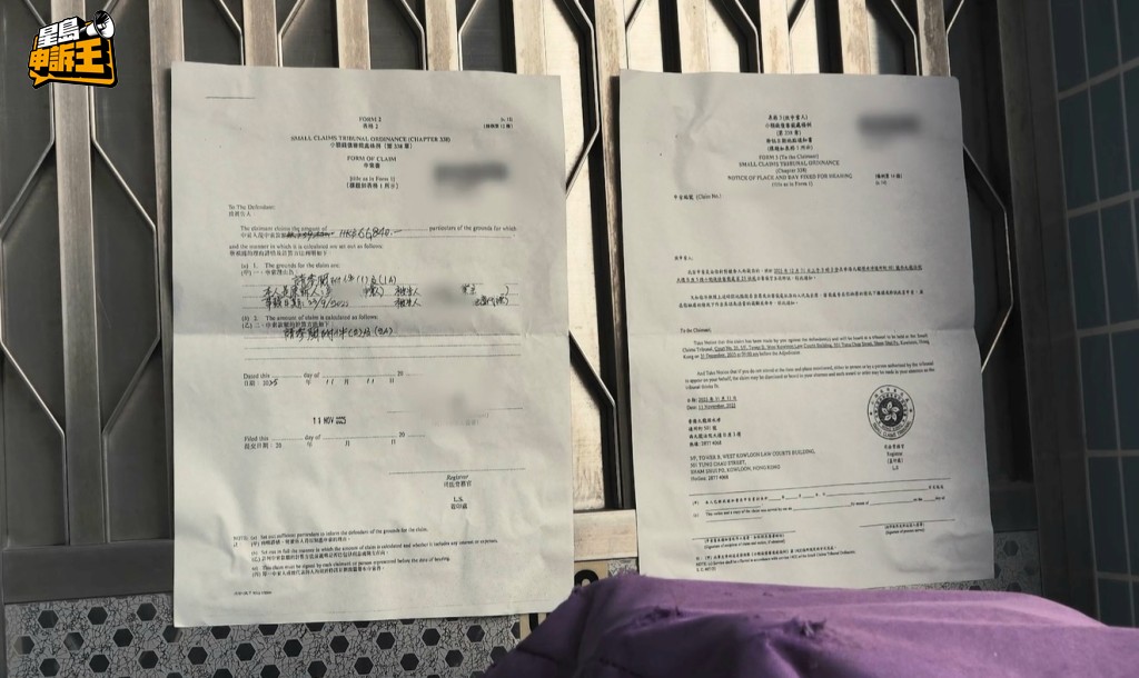 吳女士其後向業主索償,但只將入稟狀貼在村屋門口,沒有另外通知業主或代理人。幸好業主代理人經街訪通知知道被索償一事,未有缺席審訊。 吳女士其後向業主索償,但只將入稟狀貼在村屋門口,沒有另外通知業主或代理人。幸好業主代理人經街訪通知知道被索償一事,未有缺席審訊。