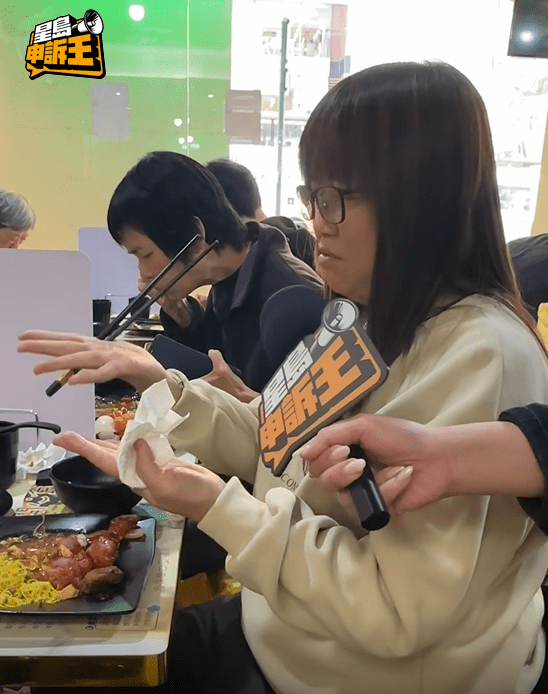 食客陳小姐表示，這個價格相當實惠，食物質素也不錯，但唯一的缺點是「餐具油淰淰」。