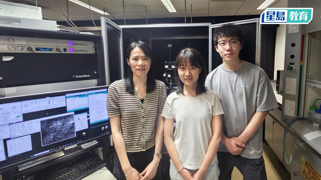 中大及城大研究揭示大腦在「一心多用」的機制。圖為柯亞（左）及其團隊。中大提供