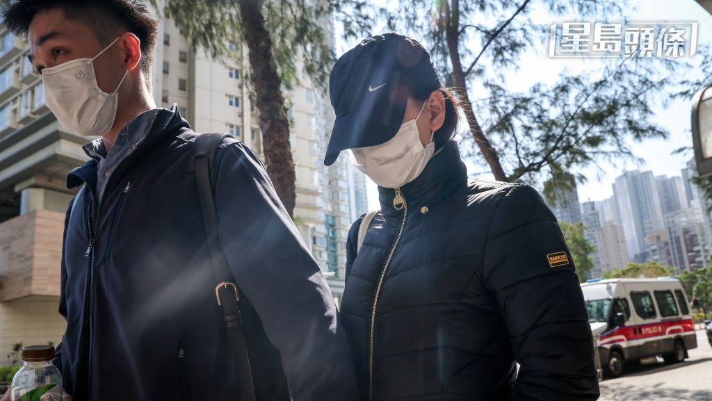 次被告陳芷慧(右)。何家豪攝 次被告陳芷慧(右)。何家豪攝