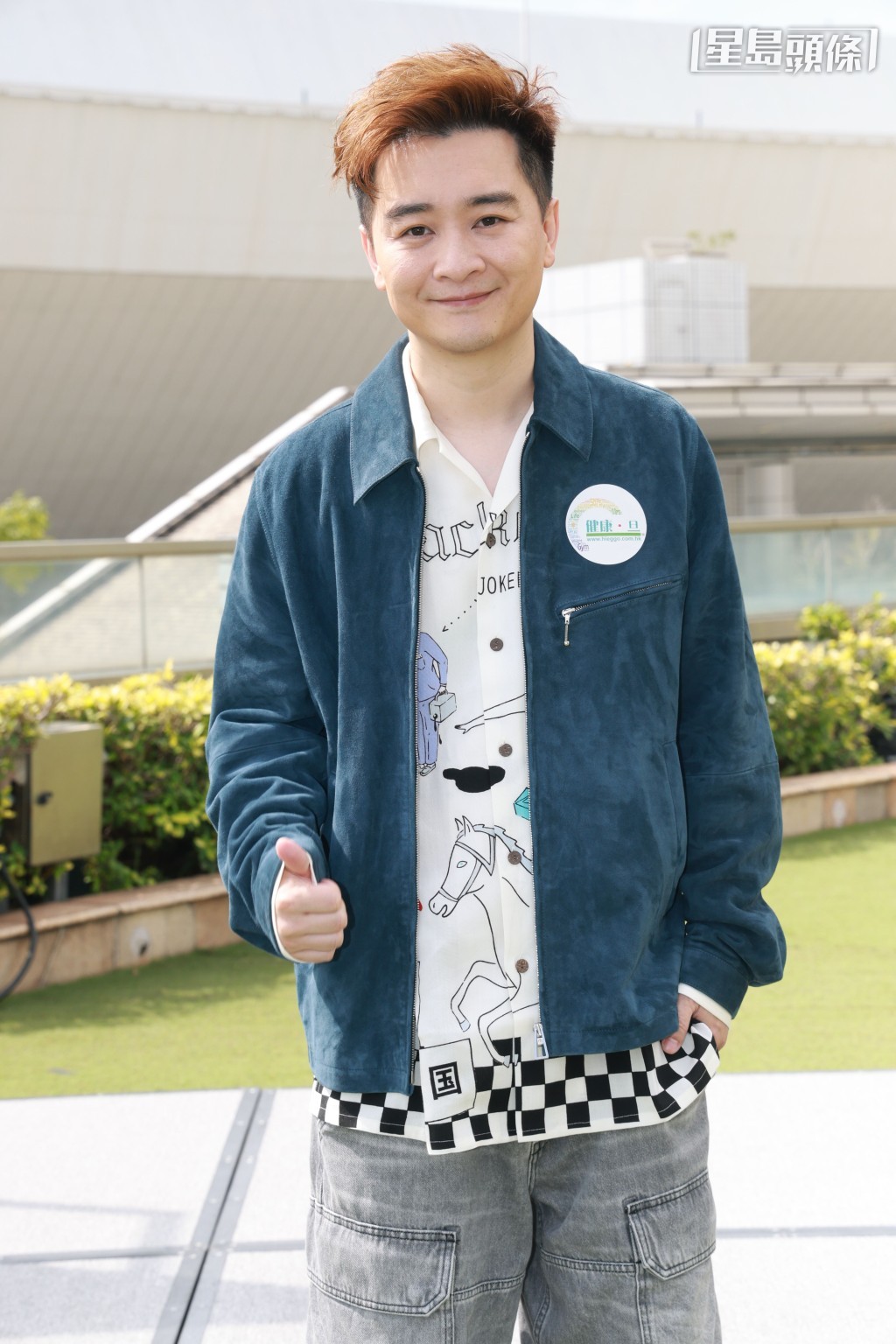 譚輝智現身記者會明顯清減。