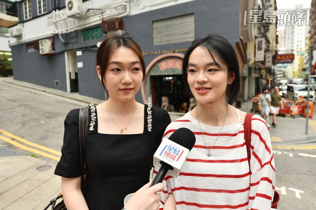 内地旅客黄小姐(左)和王小姐(右)表示，希望未来有更多时间探索香港的文化地标，体验香港生活文化。